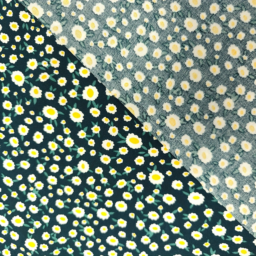 1yd Artificial Cotton Fabric DIY Clothes Dress Pants Quilt Cover Cut Size