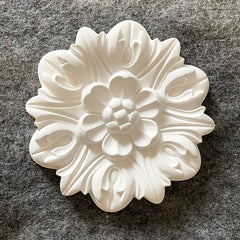 Polyurethane Decorative Flowers Lightweight Carved Wall Decoration Flowers