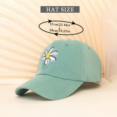 Flower Print Baseball Cap Sun Visor Hat Unisex Sports Hats