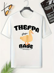 Men's Duck Pattern Tee Outdoor Active Stretchable Breathable Comfy T-shirt