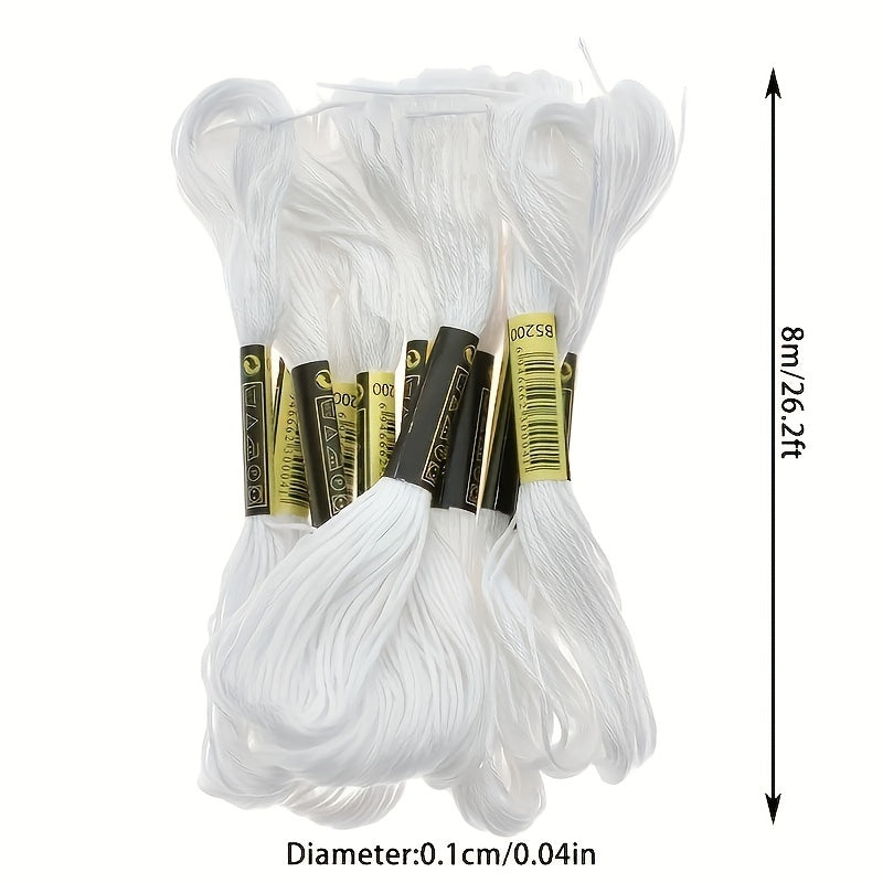 24pcs Cross Stitch Thread Floss Embroidery Thread Cotton Sewing Skeins
