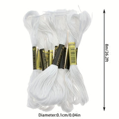 24pcs Cross Stitch Thread Floss Embroidery Thread Cotton Sewing Skeins