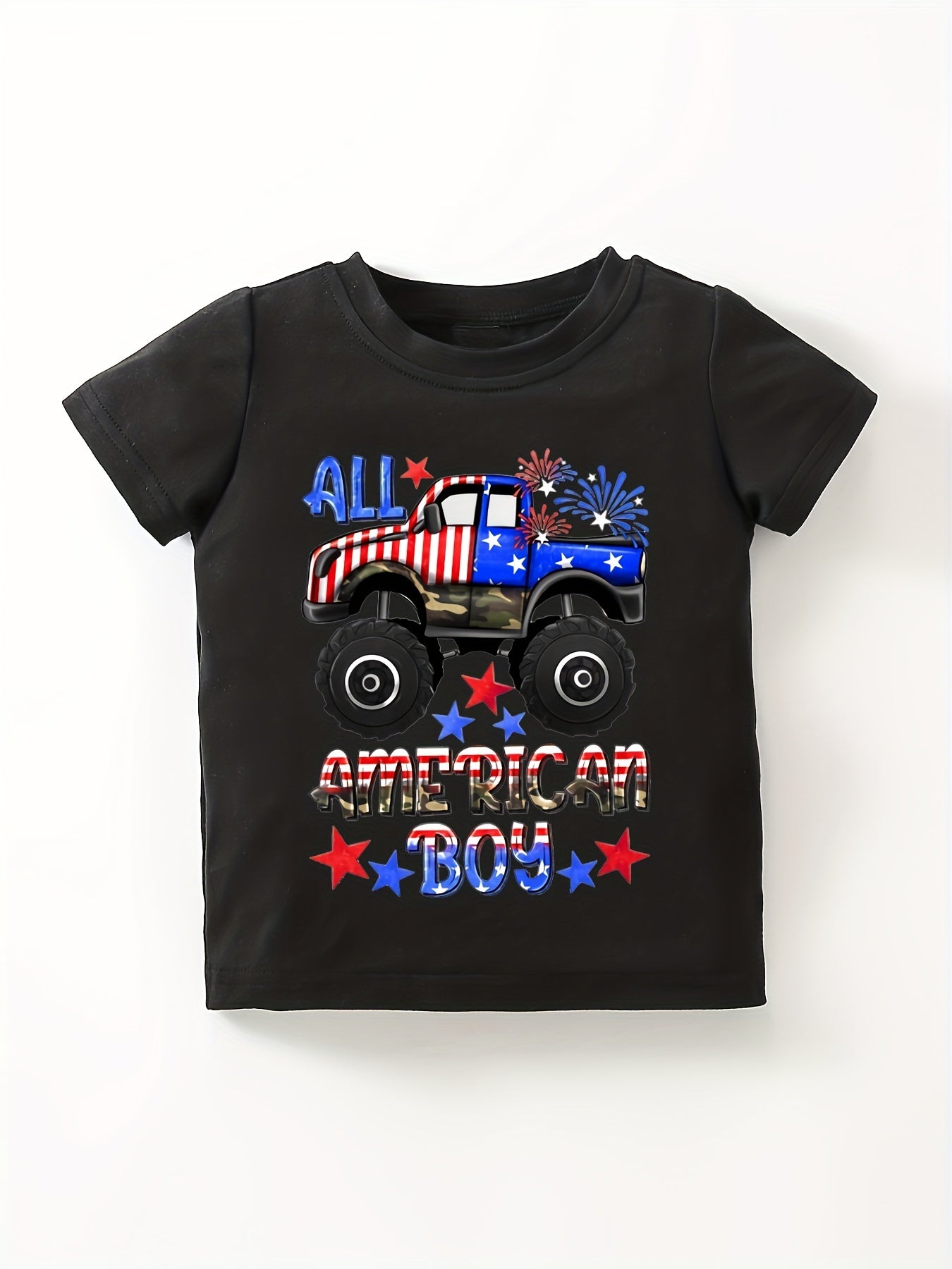 Baby Boys Casual All American Boy T-shirt for Independence Day
