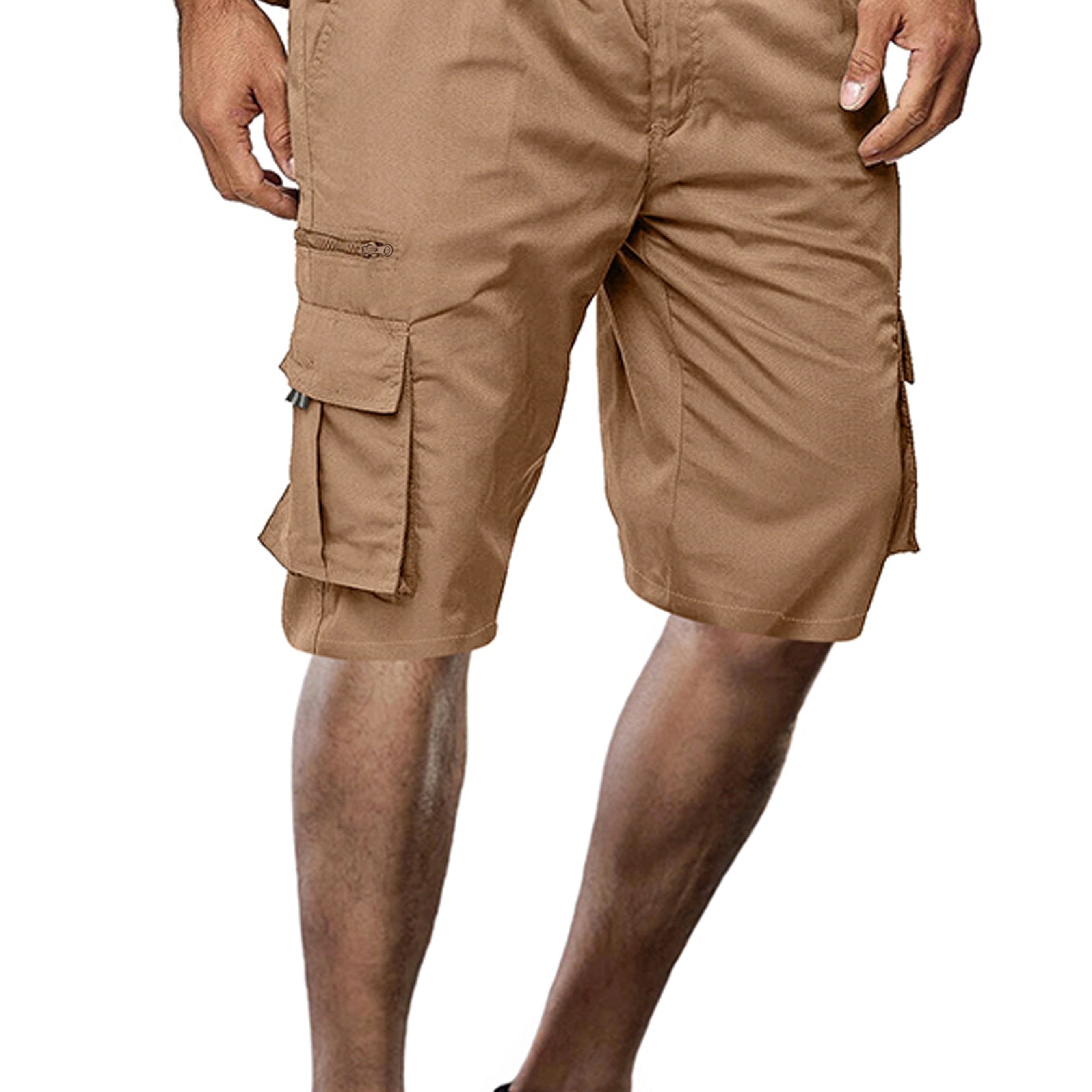 Men's Cotton Blend Cargo Shorts with Pockets