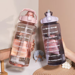 32 oz Sports Water Bottle with Scale and Straw for Outdoor Hiking and Gym