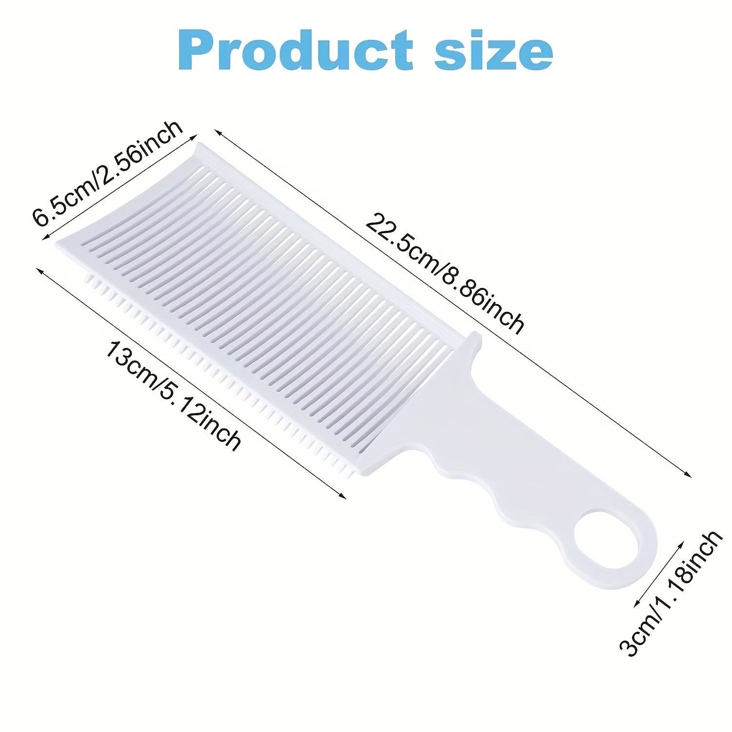 Heat Resistant ABS Comb Anti Static Comb for Short Haircuts