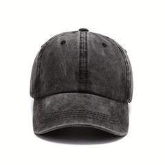 Washed Solid Baseball Cap Visor Sports Cap