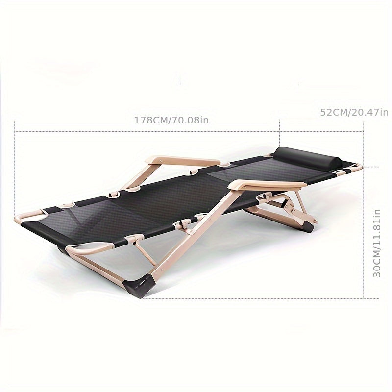 Portable Foldable Recliner Chair For Office Nap Balcony Leisure Camping