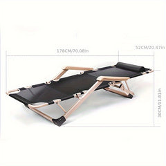 Portable Foldable Recliner Chair For Office Nap Balcony Leisure Camping