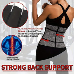 Waist Trainer Tummy Wrap Control Slim Zipper Girdle Belt Women's Shapewear
