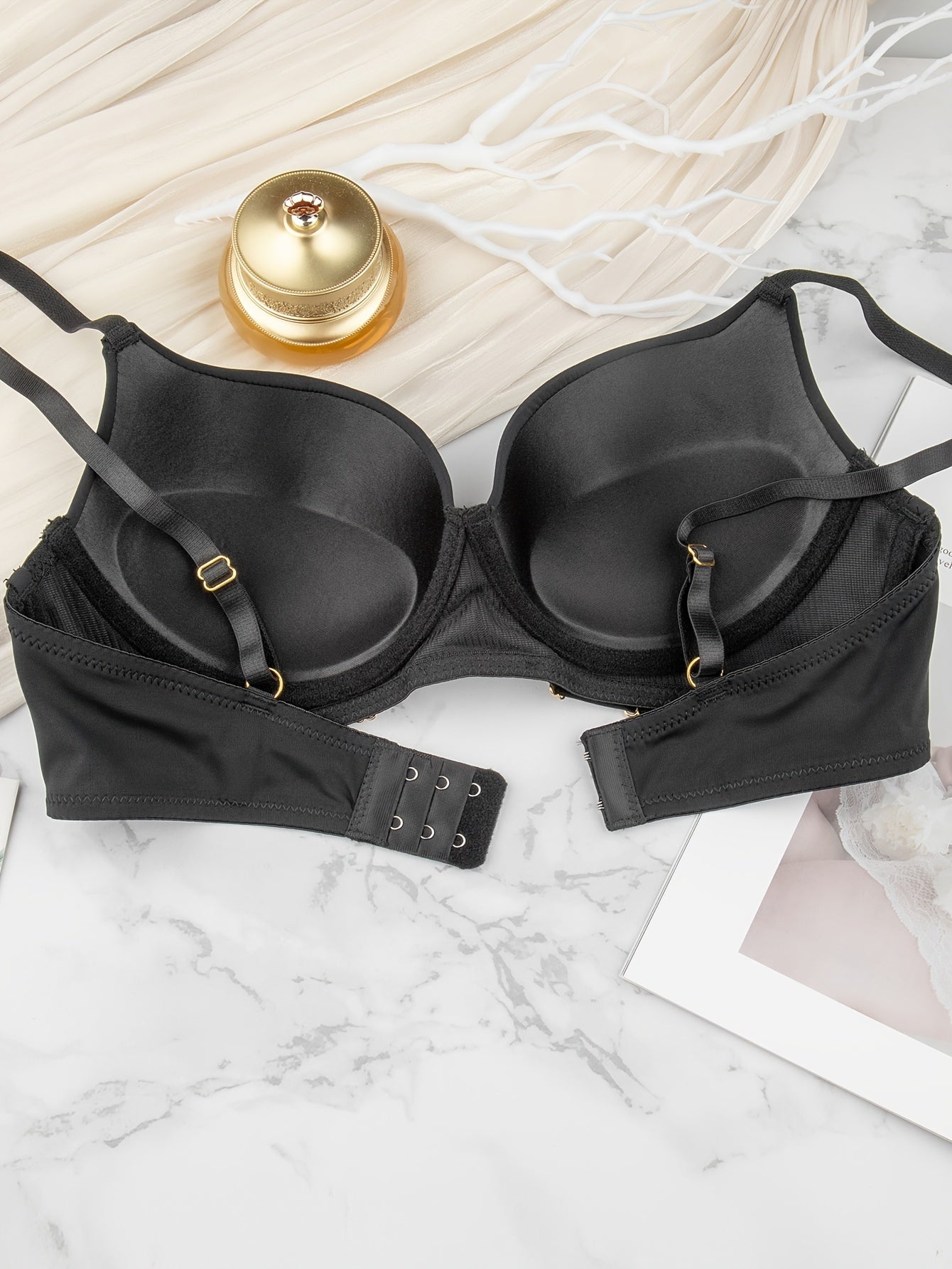 Solid T Shirt Bra Push Up Women's Lingerie