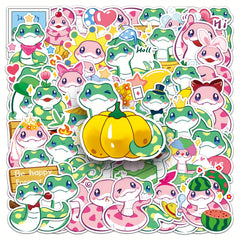 50pcs Kids Snake Cartoon Stickers Self Adhesive Decals for Desktops Party Favors
