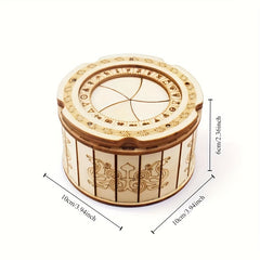DIY Wooden Puzzle Box 3D Mechanical Model Kit Intricate Gear Mechanism