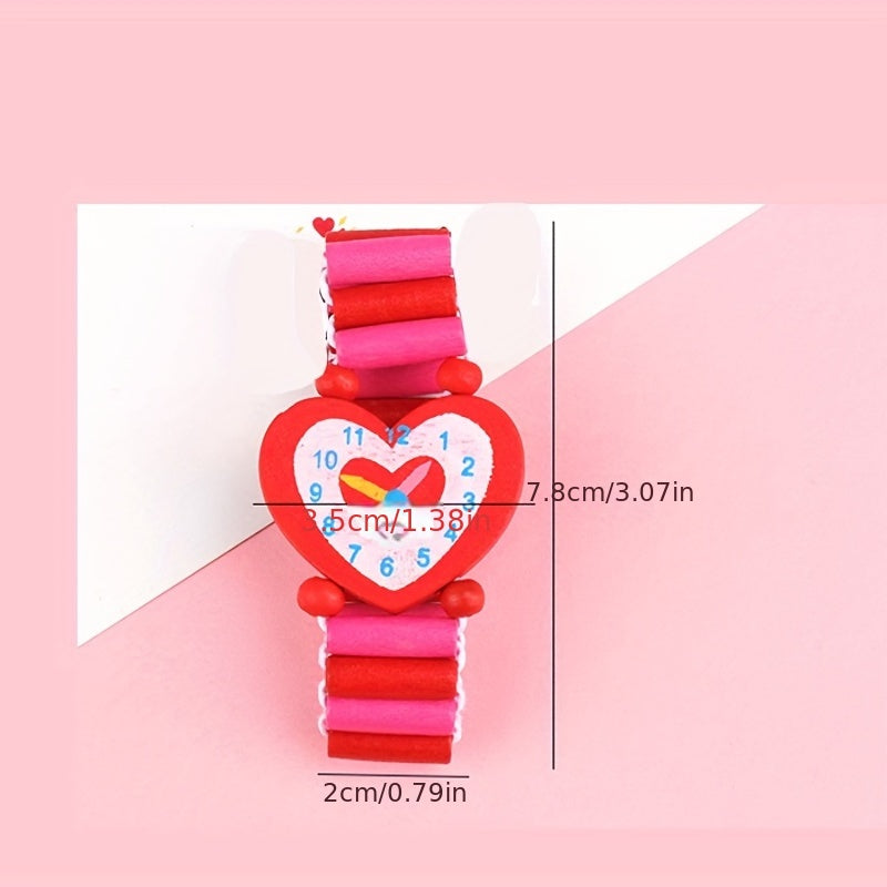 Cartoon Elastic Wooden Watch Wristbands - School Award Prize Gift