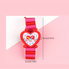 Cartoon Elastic Wooden Watch Wristbands - School Award Prize Gift