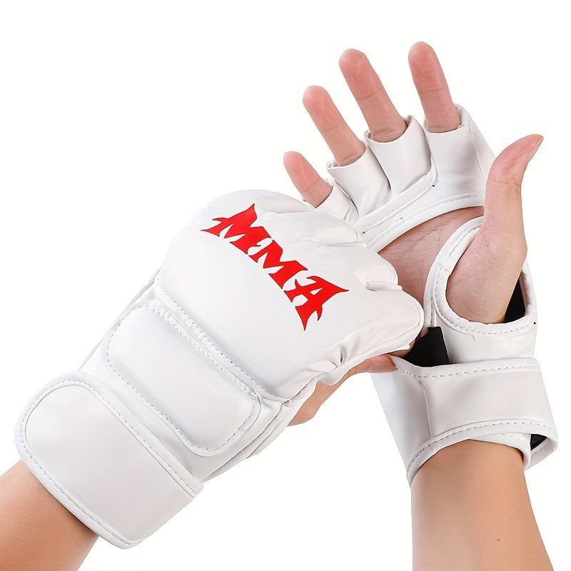 2pcs Half Finger Taekwondo Karate Gloves, Kickboxing Protective Gear