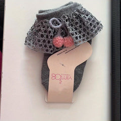 Lace Trim Ankle Socks for Infant Toddler