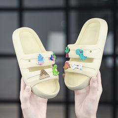 Kids' Cartoon Slippers Non Slip Lightweight Open Toe for Indoor Outdoor