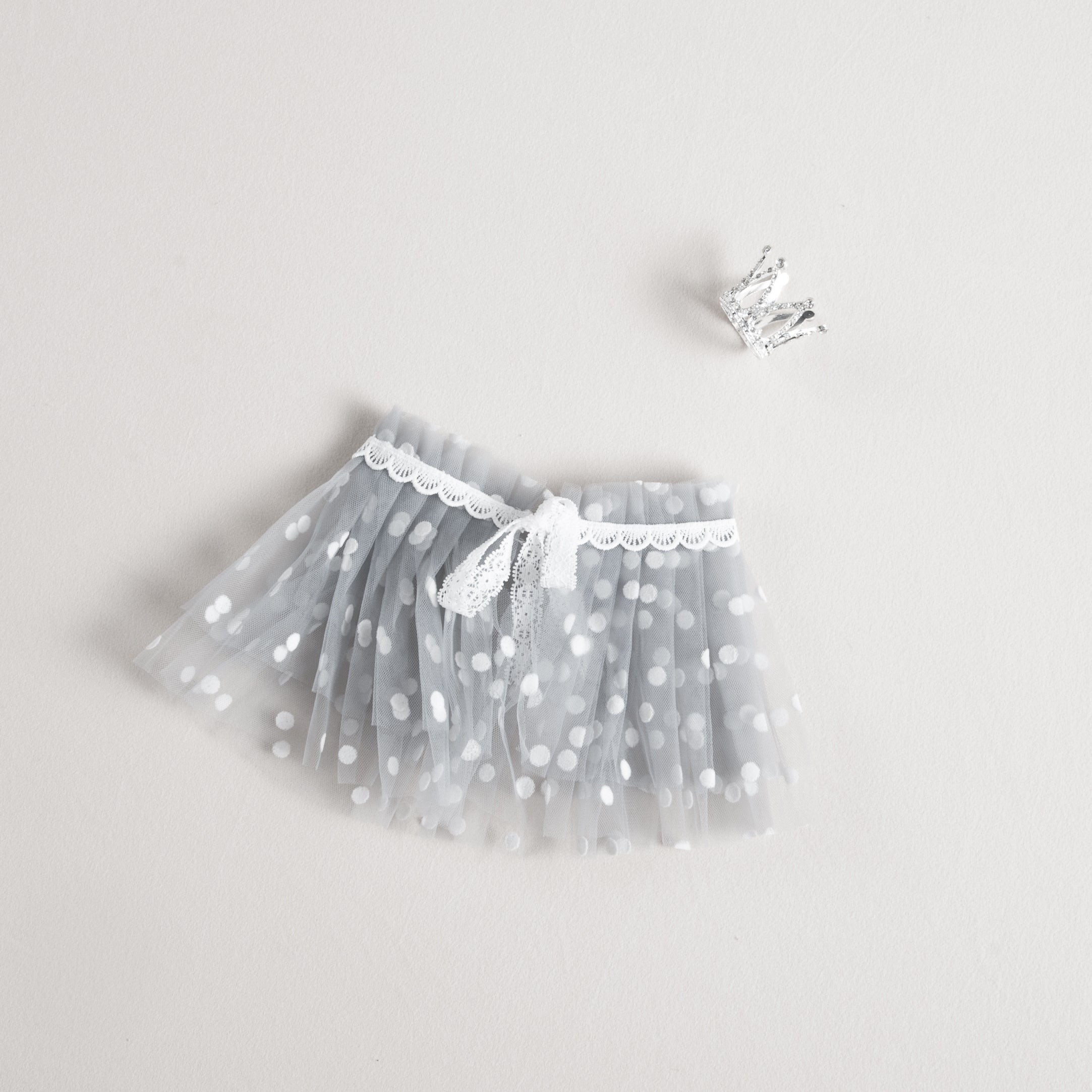 Pink Mesh Puff Skirt Baby Photography Props Set