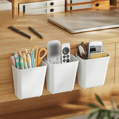 Wall Mounted Storage Box Punch Stick on Storage Rack Student Dormitory