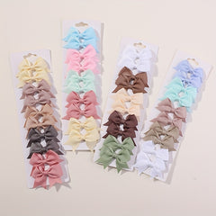 10pcs Cute Bow Hair Clips for Baby Girls