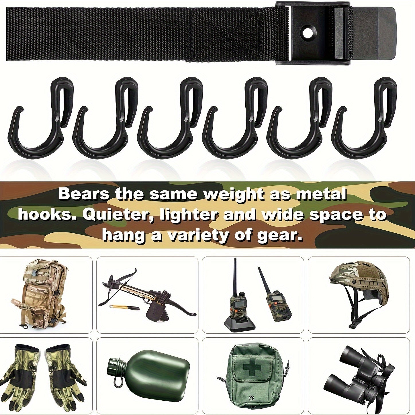 36pcs Treestand Strap Gear Hangers Hook Accessory Holder