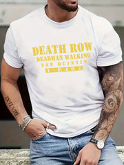 Death Row Print Tee: Casual Stretch Breathable T shirt