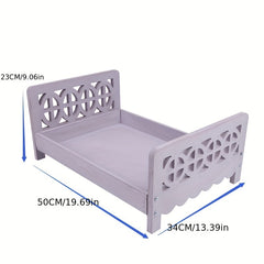 Large Wooden Bed for Newborn Photography