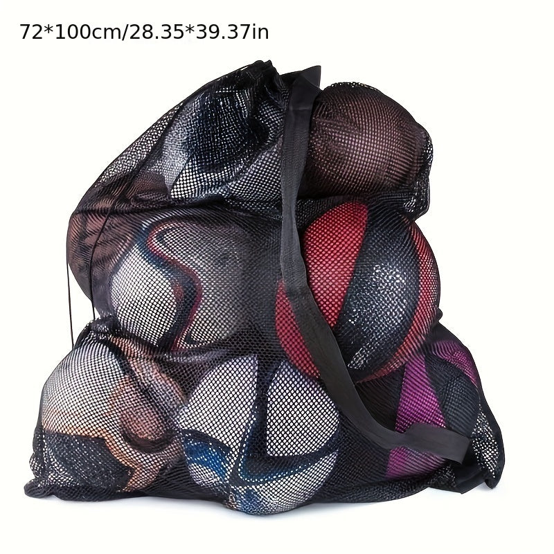 Mesh Sports Ball Storage Bag with Drawstring