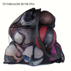 Mesh Sports Ball Storage Bag with Drawstring