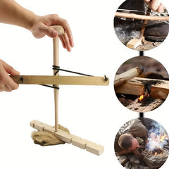 Bow Drill Friction Fire Starter Survival Tool
