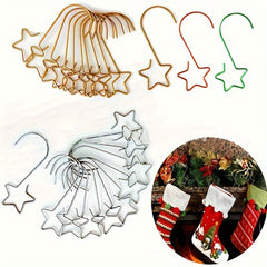 40pcs Star Hooks Christmas Ornament Hooks Family Decorations