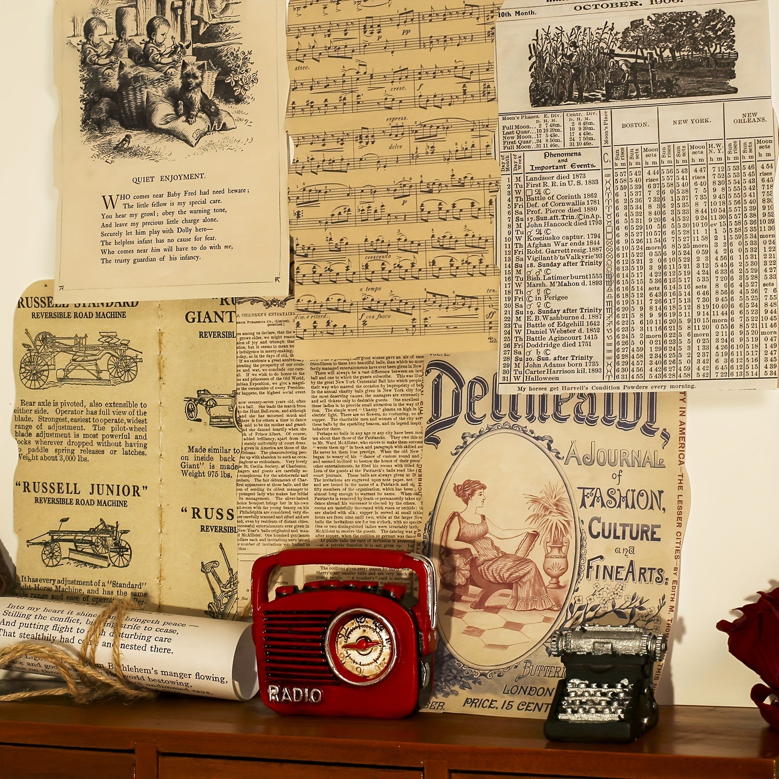 26 Sheets Scrapbooking Paper with Lace Cutout 16.99x11.99 cm