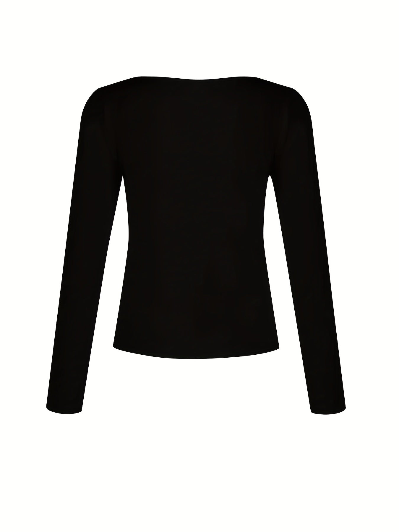 Women's Long Sleeve V Neck Fitness Tee
