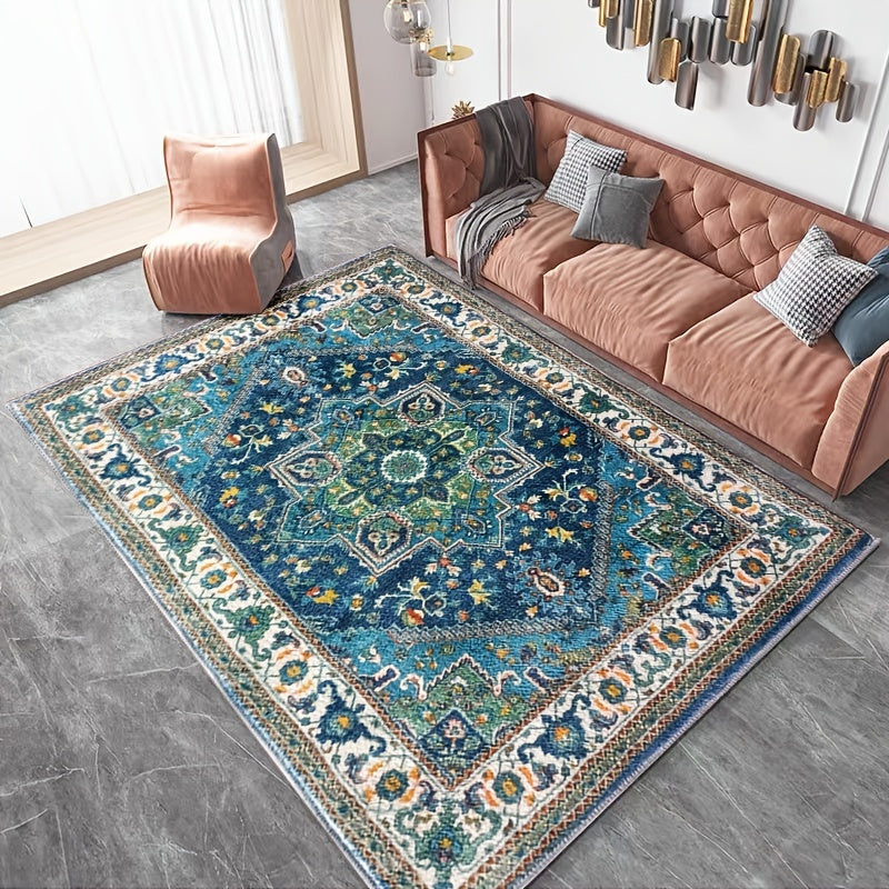 Vintage Carpet Boho Floor Mat Sofa Tea Table Blanket