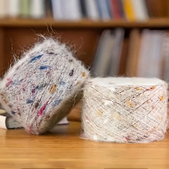 Gradient Chunky Mohair Yarn Colorful Dots DIY Sweater Shawl Scarf 50g 120m