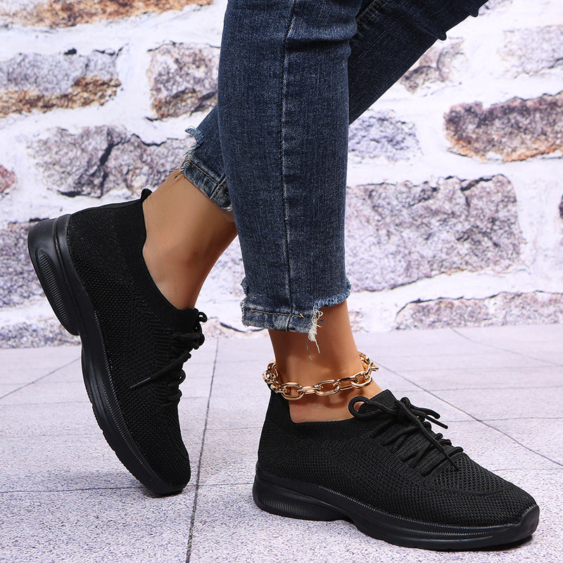 Stylish Lace up Sneakers Walking Running Shoes