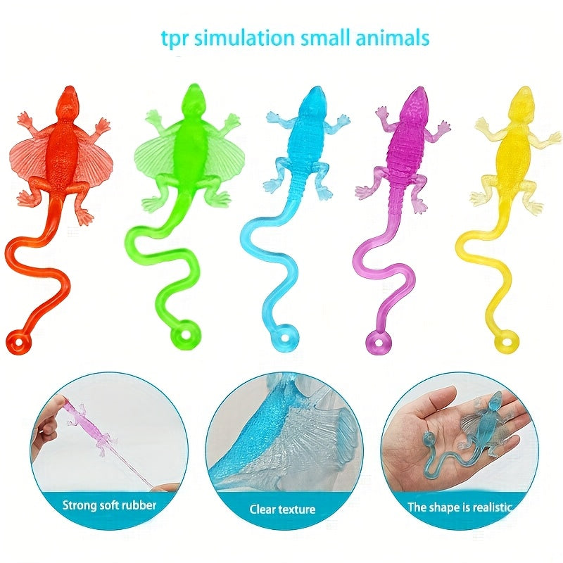 10pcs Sticky Toys Elastic Stretchable Brightly Colored Sensory Play