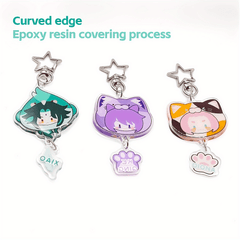Cartoon Acrylic Figure Anime Keychain Perfect Collection Impacte Toys Gift