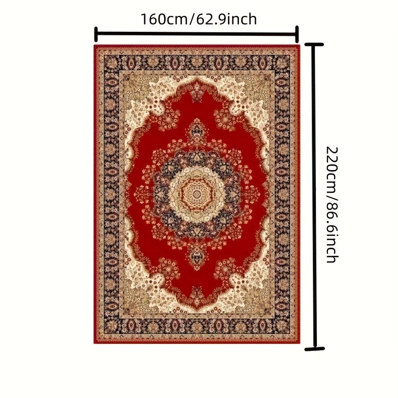 Large Vintage Boho Shag Area Rug Soft Anti Slip Persian Rug 5x7ft