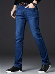 Men's Slim Fit Business Casual Stretch Jeans
