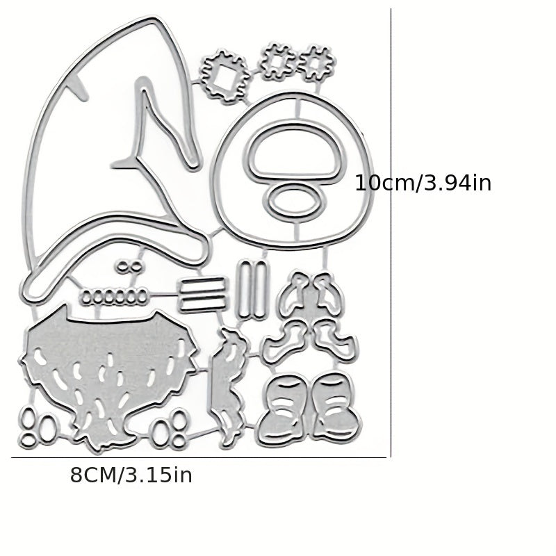Metal Cutting Die Stencil Santa Claus For Card Decoration DIY Scrapbooking