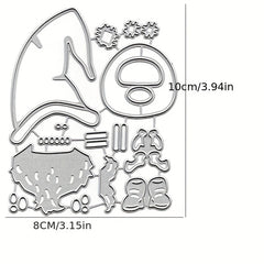 Metal Cutting Die Stencil Santa Claus For Card Decoration DIY Scrapbooking