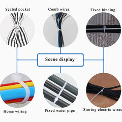 100pcs Cable Zip Ties 7.87inch Self Locking Nylon Cable Tie Wraps