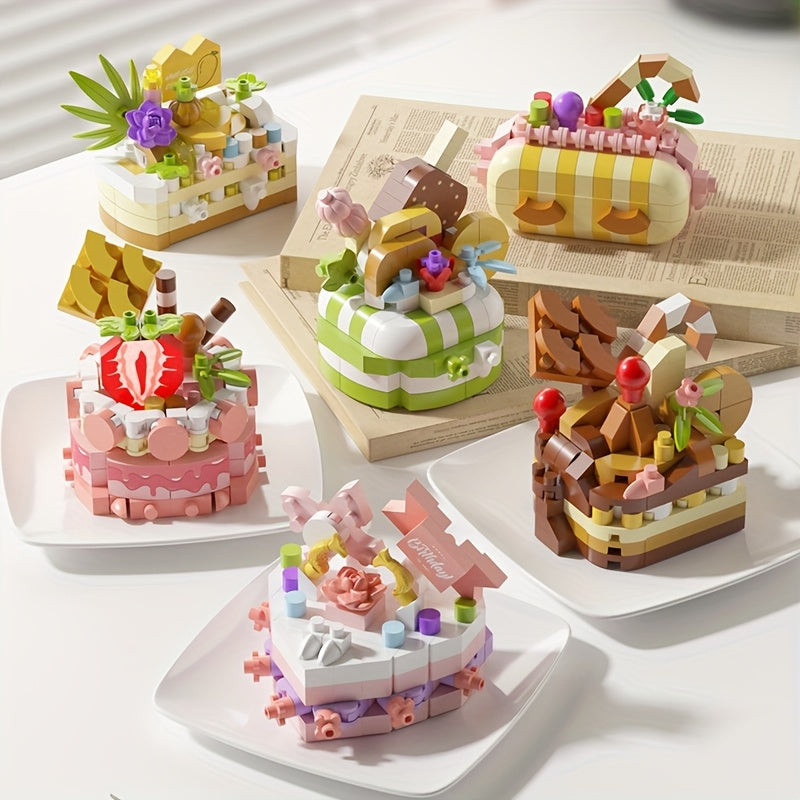 Mini Cake Building Blocks Toy DIY Dessert Food Series