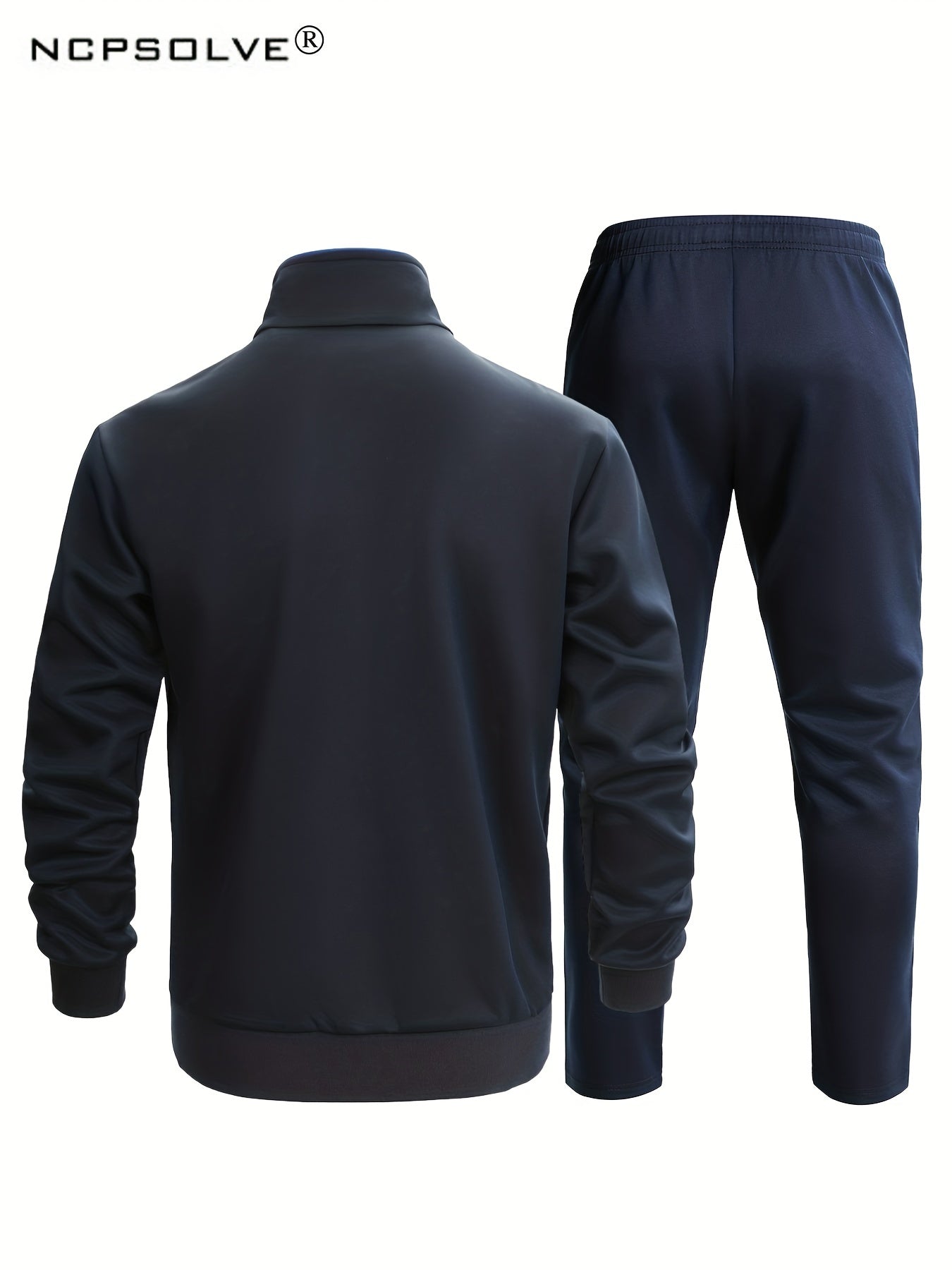 Men's Block Suit & Athletic Pants Set