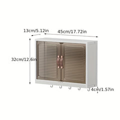 Wall Mounted Storage Box Makeup Organizer Dustproof Skincare Holder