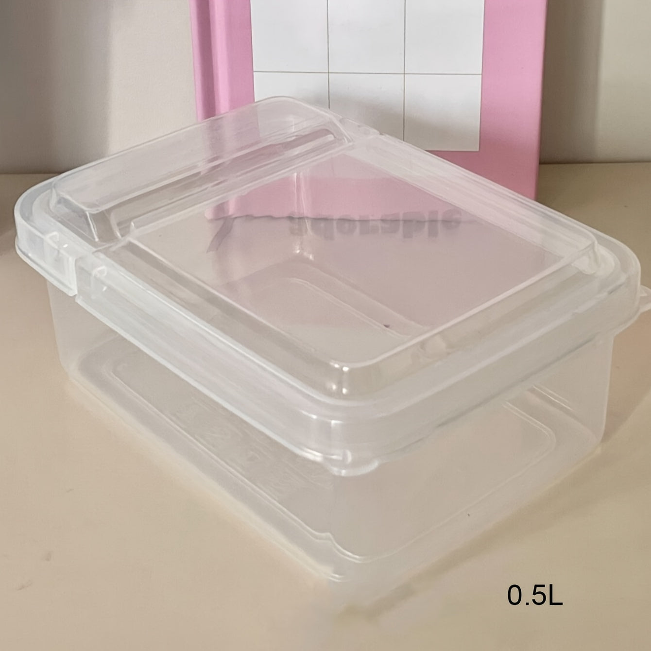 3L 5L ABS Flip Transparent Storage Box