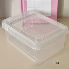 3L 5L ABS Flip Transparent Storage Box