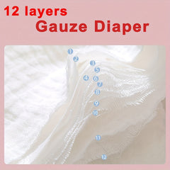 3pcs Baby Training Pants 12 Layers Gauze Cotton Diaper Summer